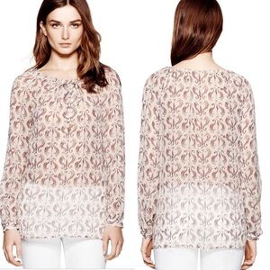 Tory Burch Sophie tunic seahorse print